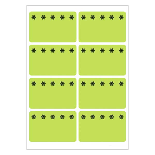 Pakastetarrat vihreä (48 tarraa) 26x40mm Pakastetarrat vihreä (48 tarraa) 26x40mm
