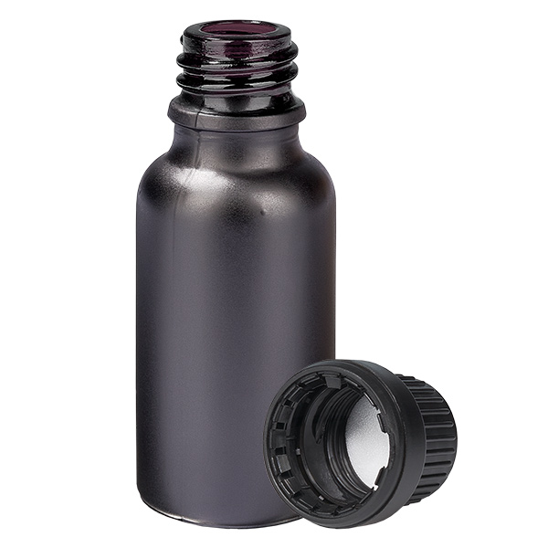 20ml pullo 11mm kierrekorkki musta väärentämisen estävä korkki BlackLine UT18/20 20ml pullo 11mm kierrekorkki musta väärentämisen estävä korkki BlackLine UT18/20