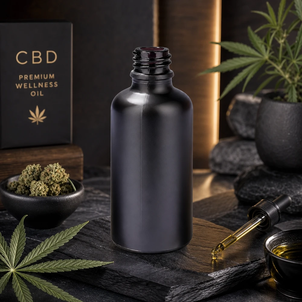 50ml annostelupullo BlackLine UT18/50 UNiTWIST UNiTWIST Premium 50ml apteekkipullo BlackLine UT18/50 UNiTWIST ammattimaiseen CBD-öljyn levitykseen.