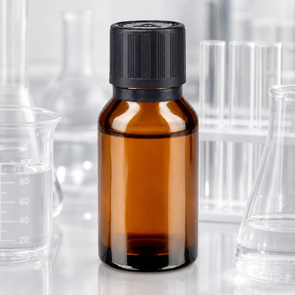 Apteekkipullo ruskea 15ml tiputuskorkki Kaatumisrengas 1mm musta Lapsilukko Sokkovaroitussymboli Tamper evident sulkeminen. 15 ml:n ruskealasinen apteekkipullo, jossa on 1 mm:n tippakorkki ja musta lapsiturvakorkki