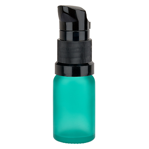 10ml pumppupullo musta vakiokorkki GreenLine UT18/10 10ml pumppupullo musta vakiokorkki GreenLine UT18/10
