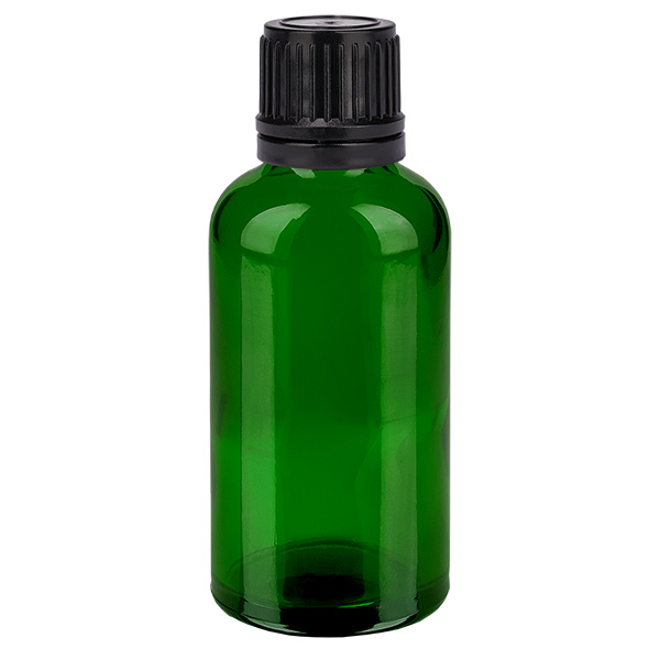 50ml pallopullo 8mm kaaderengas musta sinetöity sulkeminen GreenL. UT18/50