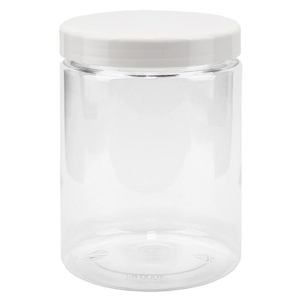 Petpacker 1000ml kristallinkirkas aukko 100mm sis. kannen. Petpacker 1000ml kristallinkirkas aukko 100mm sis. kannen.