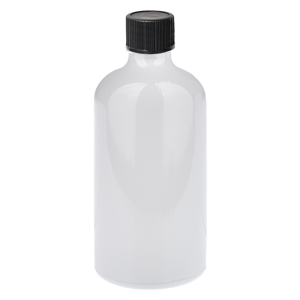 100 ml tiputuspullo 1 mm musta vakiokorkki WhiteLine UT18/100 100 ml tiputuspullo 1 mm musta vakiokorkki WhiteLine UT18/100