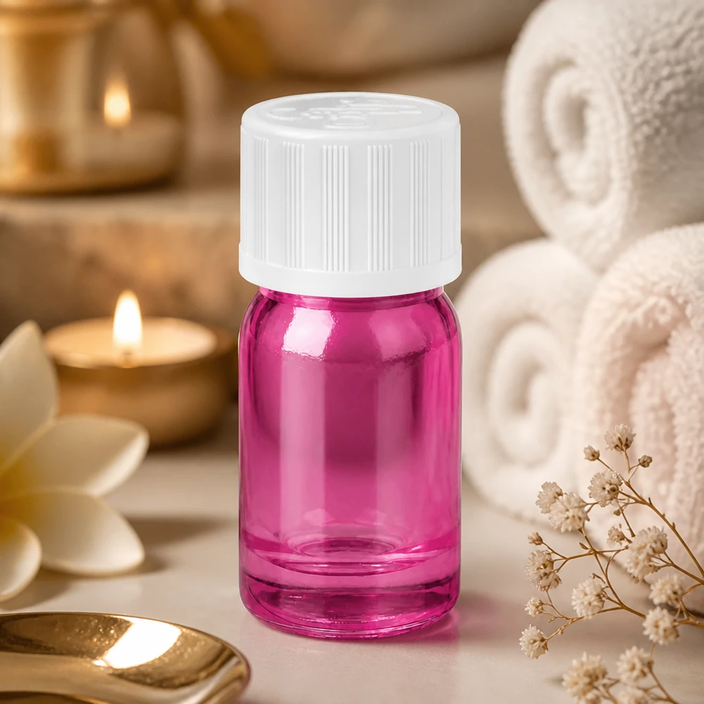 5ml tippapullo 1,2mm valkoinen vakio lapsiturvallinen PurpleLine. UT18/5 Korkealaatuinen 5ml lasipullo tiputussisällöllä, tyylikäs violetti aromaterapiaan ja hyvinvointiin.