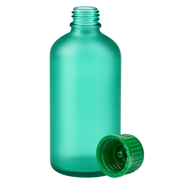 100ml pullo 11mm kierrekorkki vihreä Standard GreenLine UT18/100 100ml pullo 11mm kierrekorkki vihreä Standard GreenLine UT18/100
