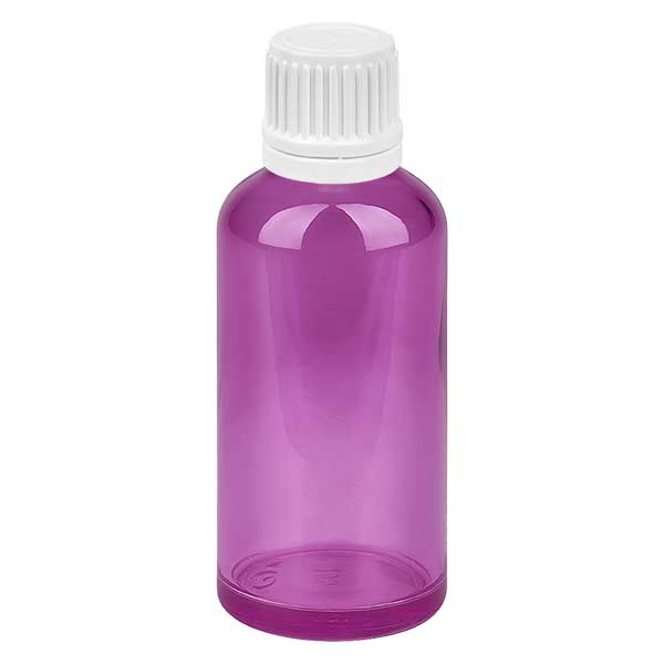 50ml tippapullo 0,7mm valkoinen Originality kierrekorkki PurpleLine UT18/50 PurpleLine UT18/50