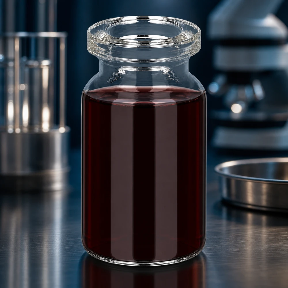 Injektiopullo kirkasta lasia 5ml Klarglas Injektionsflasche 5ml für Blutprodukte oder Eisenpräparate im klinischen Einsatz