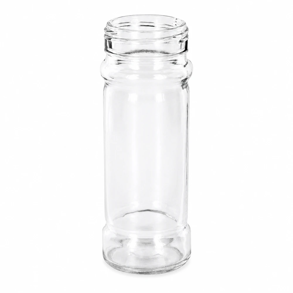 Tyhjä Mary-maustepurkki, 100 ml, läpinäkyvää lasia, kierrekorkki 41 mm