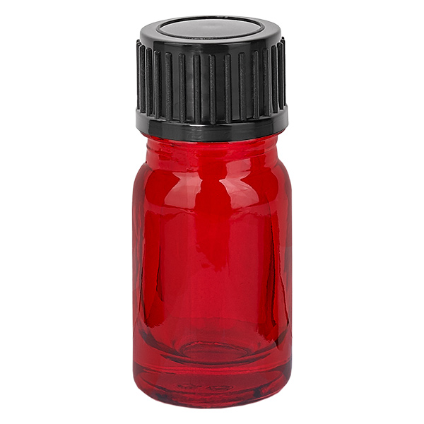 5ml pullo 11mm ruuvikorkki musta vakio RedLine UT18/5 RedLine UT18/5