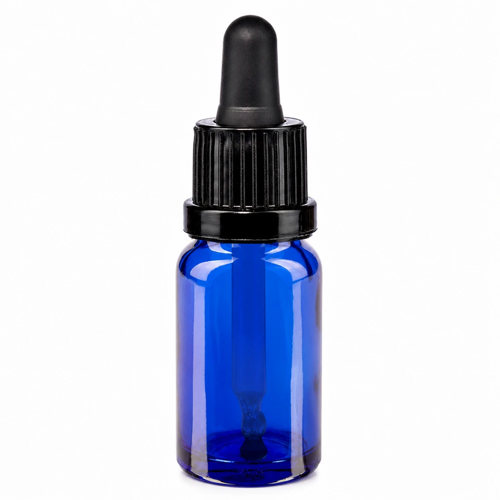 10ml pipettipullo musta tamper-evident-korkki BlueLine UT18/10