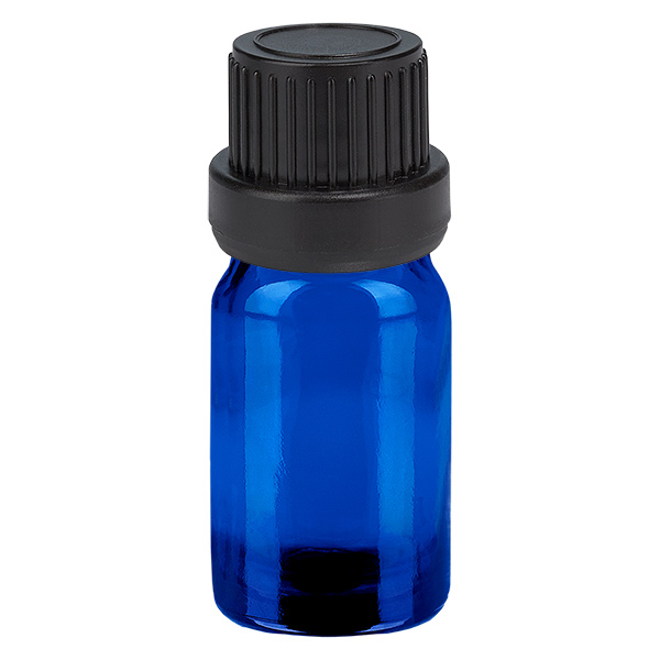 5ml pullo 11mm ruuvikorkki musta väärentämisen estävä korkki BlueLine UT18/5