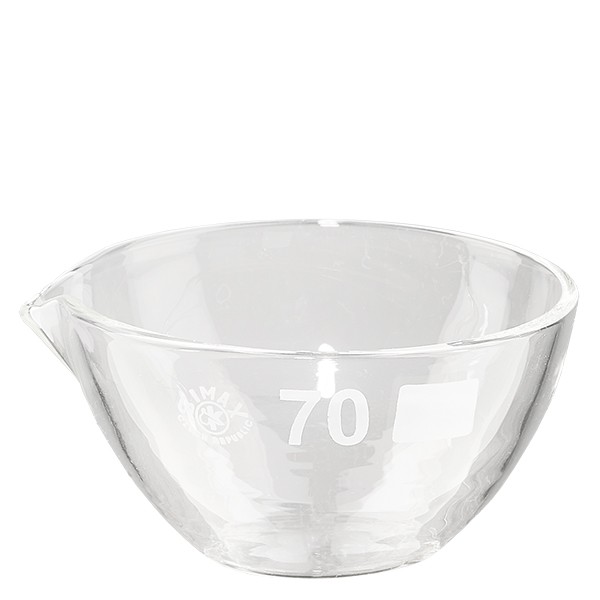 60ml haihdutusmalja, jossa on nokka borosilikaatti ø70mm