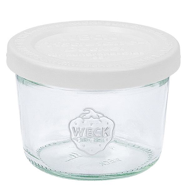 80ml muurinpohjalasipurkki, jossa on raikkauskansi WECK RR60