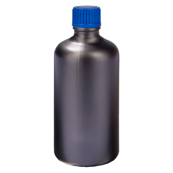100ml pullo 11mm kierrekorkki sininen standardi BlackLine UT18/100 100ml pullo 11mm kierrekorkki sininen standardi BlackLine UT18/100