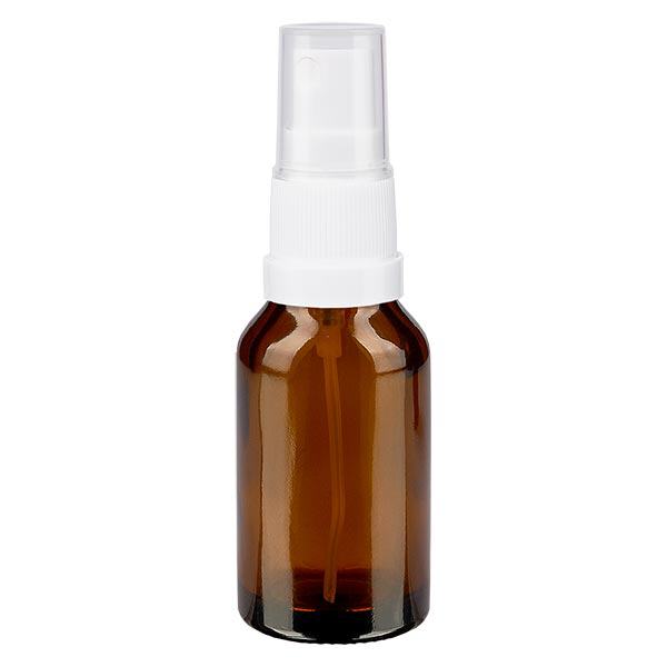 Apteekkipullo ruskea 30ml ruiskukorkki valkoinen Apteekkipullo ruskea 30ml ruiskukorkki valkoinen