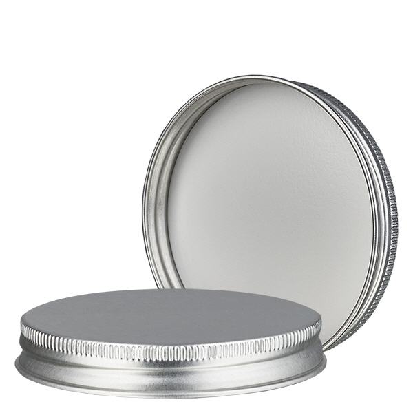 Metallinen ruuvikorkki hopea, kierre 63mm/R3 ApoGlas Metallinen ruuvikorkki hopea, kierre 63mm/R3 ApoGlas