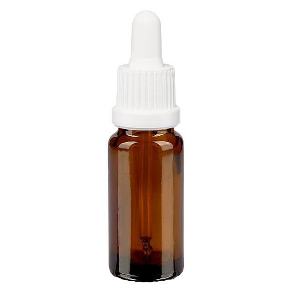 Apteekkipullo ruskea 10ml pipettipullo valkoinen väärentämisen estävä korkki Apteekkipullo ruskea 10ml pipettipullo valkoinen väärentämisen estävä korkki
