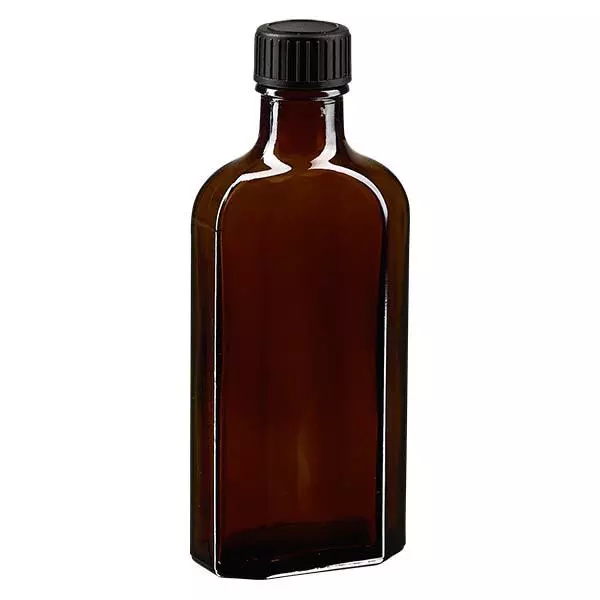 125 ml Meplatin ruskea ruuvikorkki, jossa on LKD-sulkulevy