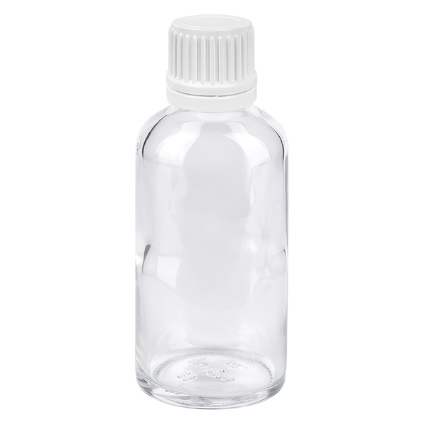 50ml tippapullo 0.7mm valkoinen tamper-evident korkki ClearLine UT18/50 50ml tippapullo 0.7mm valkoinen tamper-evident korkki ClearLine UT18/50