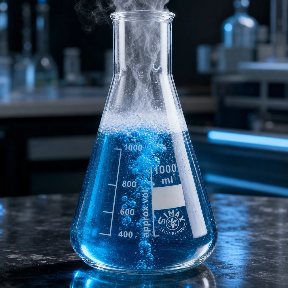 Erlenmeyer-pullo 300ml leveä kaulaosa Erlenmeyer-pullo 300ml leveä kaula, lämmönkestävä kemiallisten liuosten turvalliseen kuumentamiseen.