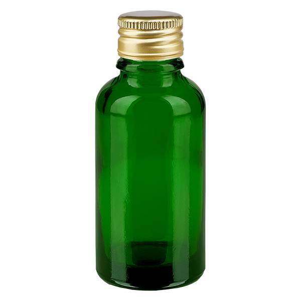 30ml pullo 11mm kierrekorkki Alu-Gold Standard GreenL. UT18/30