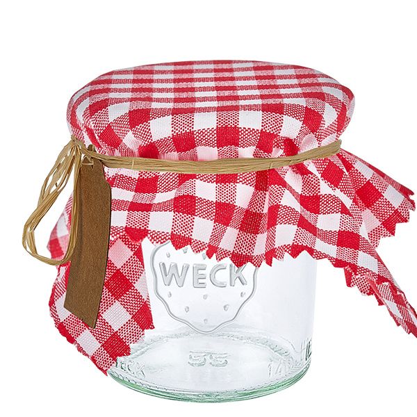 Kangas koru esiliina punaruutuinen 15cm neliö