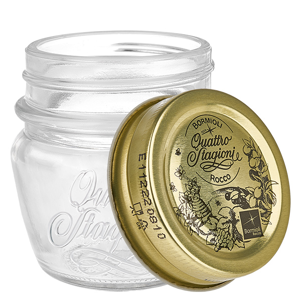 80ml pyöreä purkki "Quattro Stagioni", jossa on kansi. 80ml pyöreä purkki "Quattro Stagioni", jossa on kansi.
