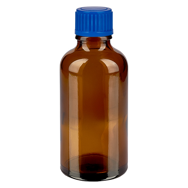 50ml pullo 11mm kierrekorkki sininen Standard BrownLine UT18/50 Standard BrownLine UT18/50