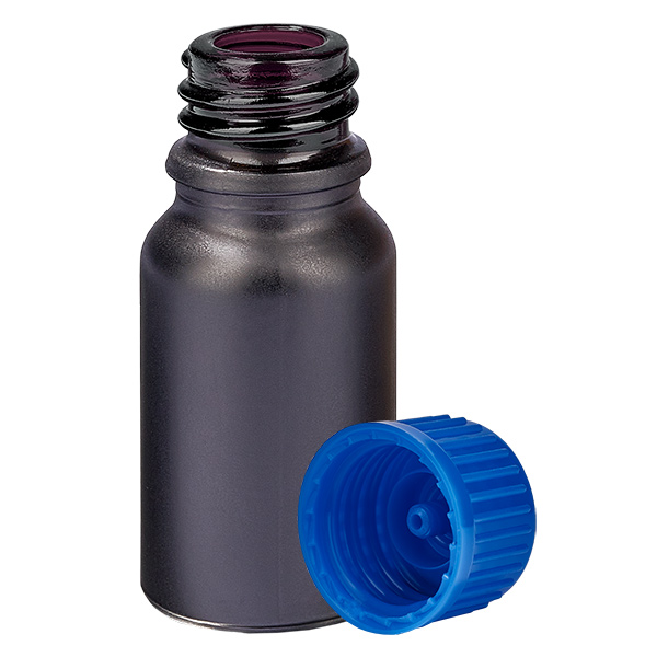 10ml pullo 11mm kierrekorkki sininen standardi BlackLine UT18/10 10ml pullo 11mm kierrekorkki sininen standardi BlackLine UT18/10