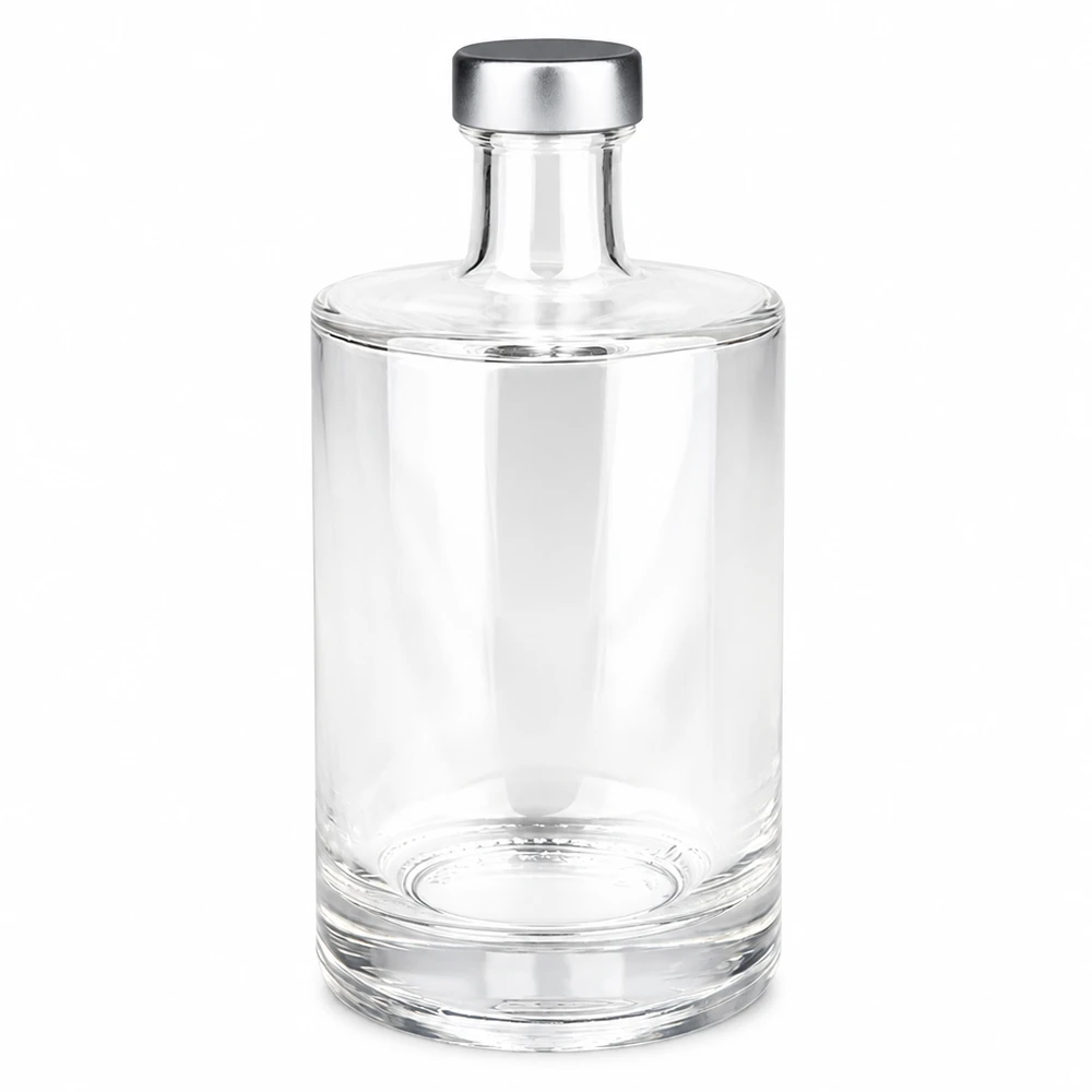 500ml Glasflasche "Sam" + Schraubverschluss silber UNiTWIST 500ml lasipullo Sam hopeisella kierrekorkilla UNiTWIST läpinäkyvä tyhjä Tuote kuva