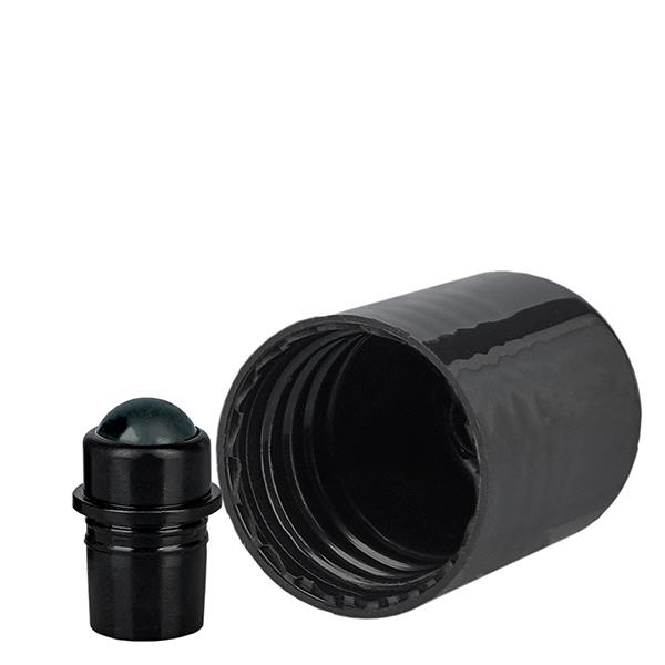 Roll-On-korkki musta 18mm (UT18). Roll-On-korkki musta 18mm (UT18).