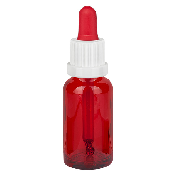 20ml pipettipullo valkoinen/punainen sulkeminen väärentämisen estävällä sulkimella RedLine UT18/20 RedLine. 20ml pipettipullo valkoinen/punainen sulkeminen väärentämisen estävällä sulkimella RedLine UT18/20 RedLine.