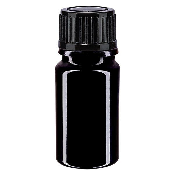 Apteekkipullo violetti 5ml ruuvikorkki musta standardi Apteekkipullo violetti 5ml ruuvikorkki musta standardi