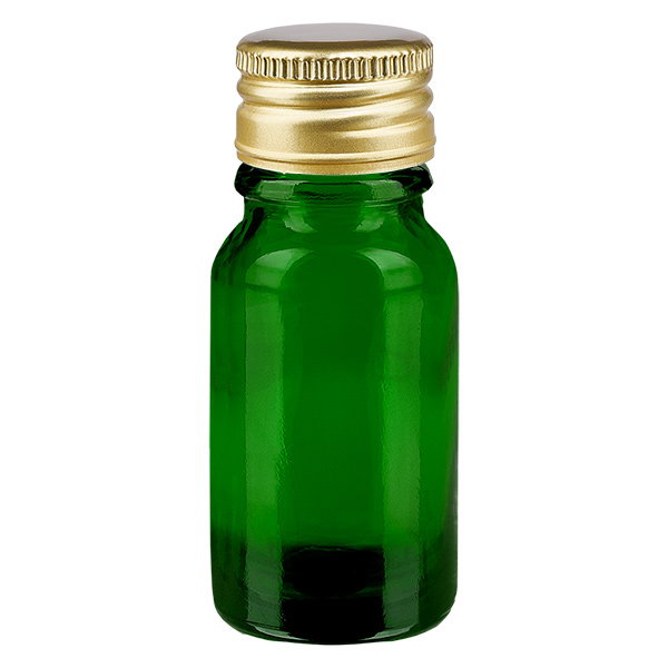 10ml pullo 11mm kierrekorkki Alu-Gold Standard GreenL. UT18/10