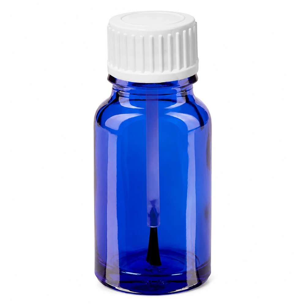 10ml sivellinpullo sininen valkoisella korkilla tarkkaan levitykseen