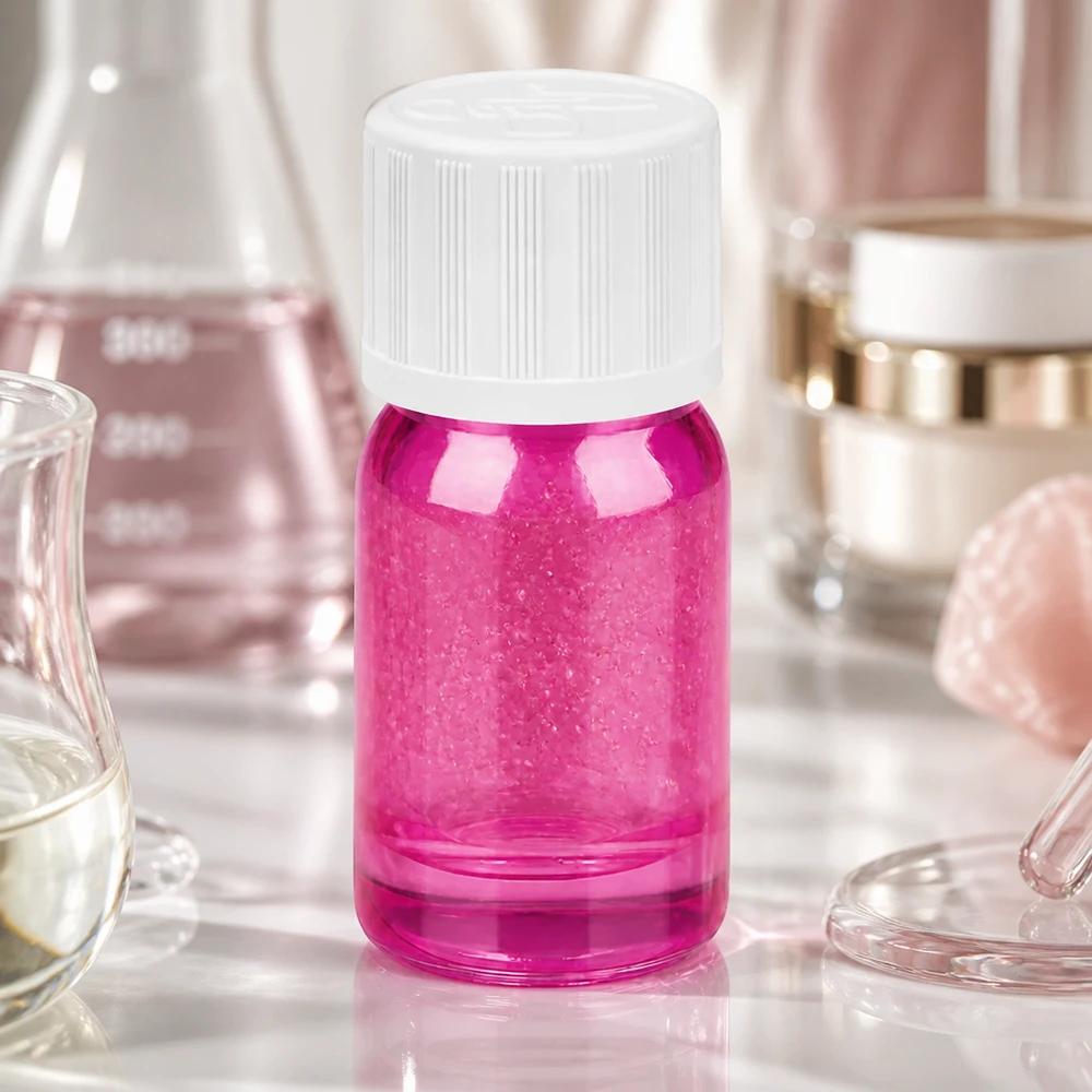 5ml pullo 11mm kierrekorkki valkoinen vakio lapsiturvallinen PurpleLine UT18/5 Laadukas 5ml borosilikaattilasipullo Purple Line -laatua, jossa on vakiokierre laboratoriokäyttöön.