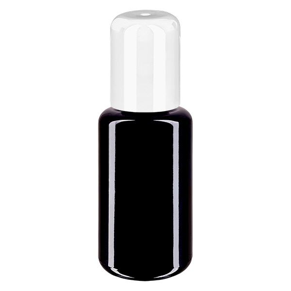 Apteekkipullo violetti 30ml roll-on korkki valkoinen Apteekkipullo violetti 30ml roll-on korkki valkoinen