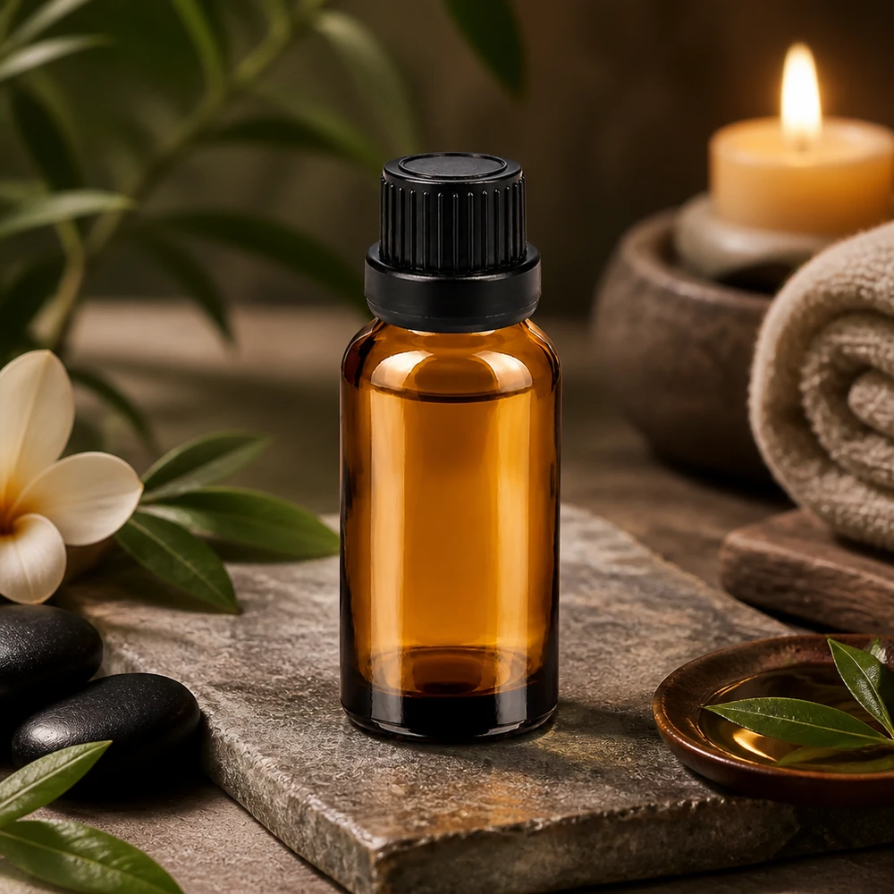 Ammattikäyttöön tarkoitettu 10ml tippapullo BrownLine mustalla OV-korkilla tarkkaa annostelua varten.