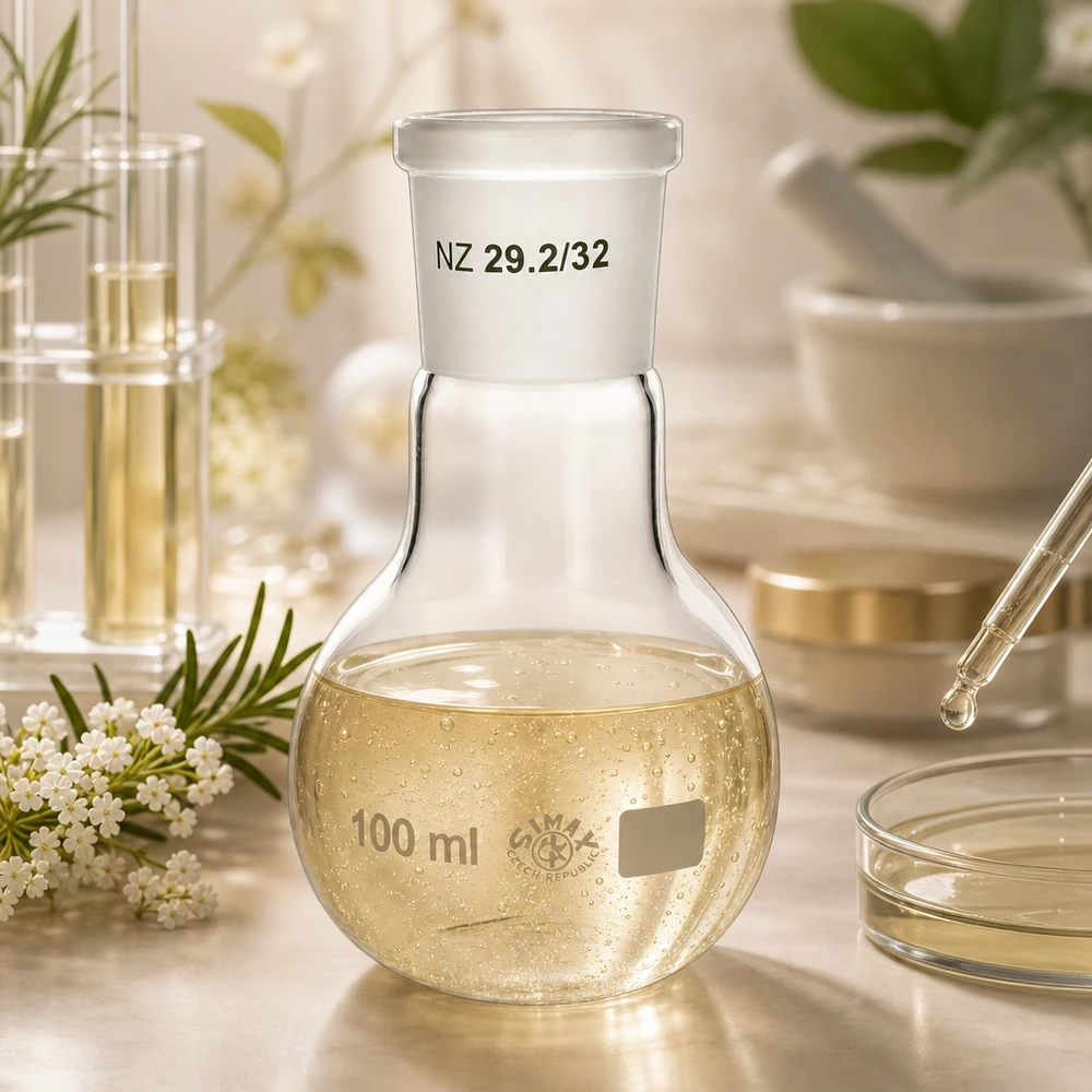 Seisova pullo 100ml, jossa on vakiohiottu liitos (29/32) Kompakti 100 ml:n laboratoriopullo, jossa on mattahiottu reunus - ihanteellinen synteesityöskentelyyn laboratoriossa.