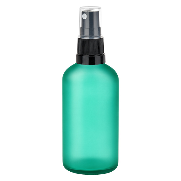 100ml suihkepullo musta/läpinäkyvä vakiokorkki GreenLine UT18/100 100ml suihkepullo musta/läpinäkyvä vakiokorkki GreenLine UT18/100
