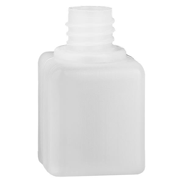 Kemikaalipullo 20ml, kapea kaula, valmistettu PE-HD:stä, luonnonväri, GL 18. Kemikaalipullo 20ml, kapea kaula, valmistettu PE-HD:stä, luonnonväri, GL 18.