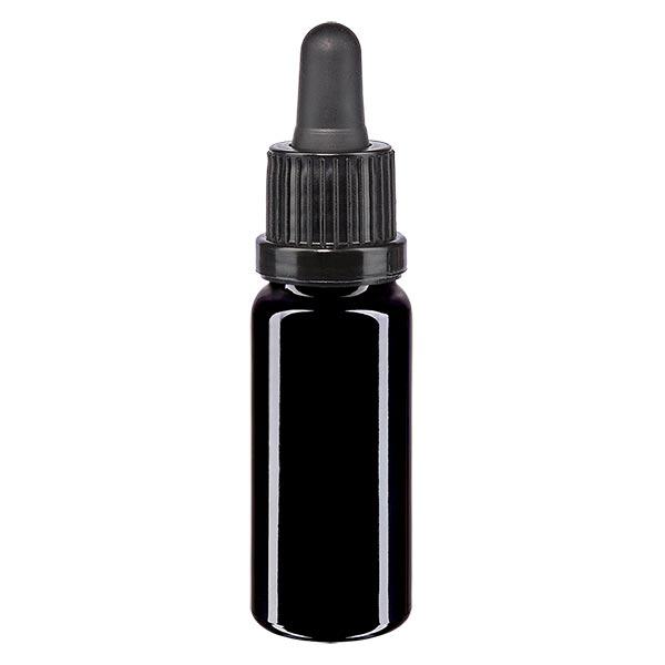 Apteekkipullo violetti 10ml pipetti musta väärentämisen estävä korkki Apteekkipullo violetti 10ml pipetti musta väärentämisen estävä korkki