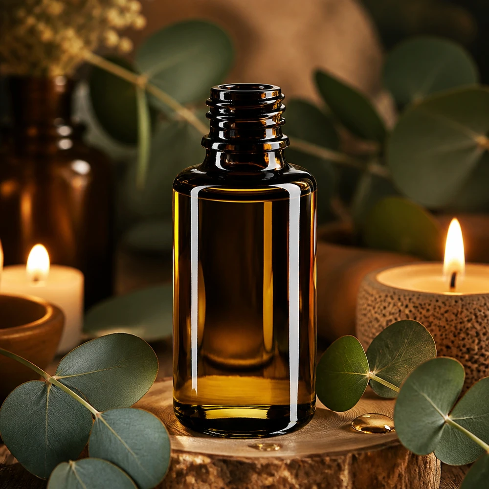 30ml violetti lasinen tippapullo Orion, jossa on UV-suoja valolle herkille luonnontuotteille.