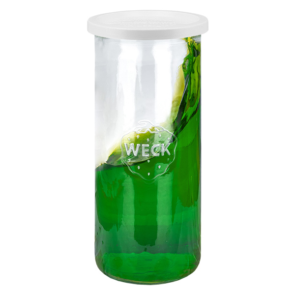 6 Weck-purkin 1500 ml:n tumblereiden setti, jossa on klemmarikorkki. 6 Weck-purkin 1500 ml:n tumblereiden setti, jossa on klemmarikorkki.