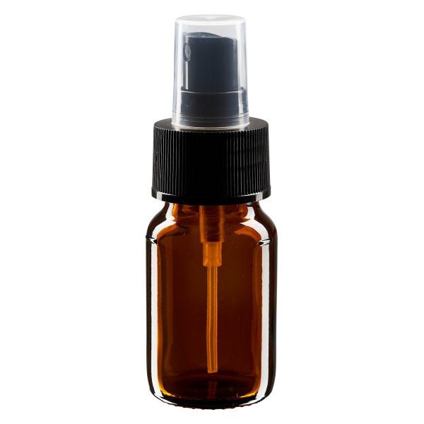 30ml lääkepullo ruskea, pumppusumuttimella musta ApoGlas