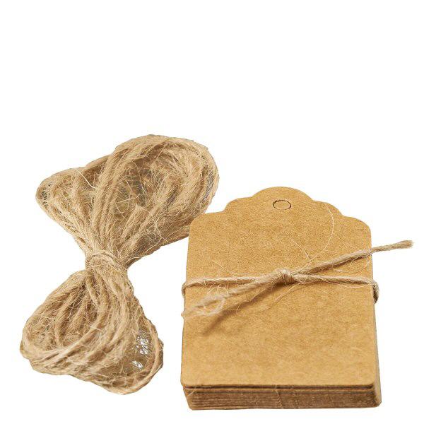 Tunniste 30x50mm ja johto (10 kpl:n pakkaus)