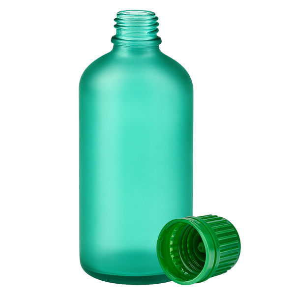 100ml pullo 11mm ruuvikorkki vihreä peukalointiturvallinen korkki GreenLine UT18/100 100ml pullo 11mm ruuvikorkki vihreä peukalointiturvallinen korkki GreenLine UT18/100