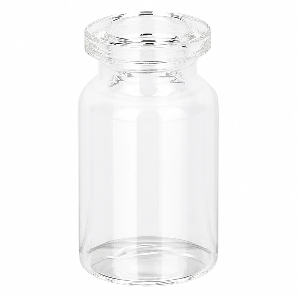 Injektiopullo kirkasta lasia 5ml 5ml Klarglas Fläschchen für Injektionslösungen transparent mit glattem Boden