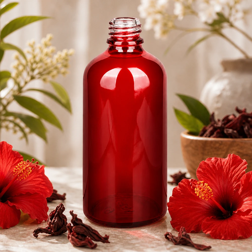 100ml apteekkipullo RedLine UT18/100 UNiTWIST - 100ml apteekkipullo RedLine UT18/100 UNiTWIST Punainen lasipullo 100ml RedLine kiiltävällä pinnalla ja ammattimaisella UNiTWIST-kierteellä.